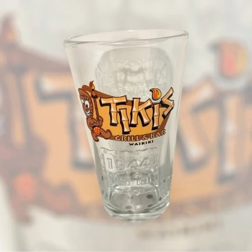 Tikis Grill & Bar Waikiki Mai Tai Glass 2022